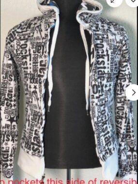 Hoodie Rockstar Reversible Rock N Roll Jacket XS